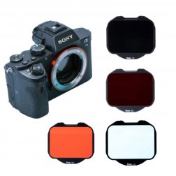    Zestaw filtrów Kase Clip-In Infrared IR przed matrycę do aparatu Full Frame Sony A7 / A9 / A1 / FX3 / ZV-E1