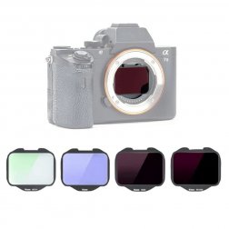    Zestaw filtrów Kase Clip-In (UV+LP+ND64+ND1000) przed matrycę do aparatu Full Frame Sony  A7 / A9 / A1 / FX3 / ZV-E1