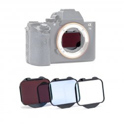    Zestaw filtrów Kase Clip-In (UV+LP+ND16) przed matrycę do aparatu Full Frame Sony  A7 / A9 / A1 / FX3 / ZV-E1