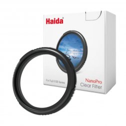 Filtr ochronny do aparatów serii Fujifilm X100 - Haida NanoPro Clear (Black) z dekielkiem
