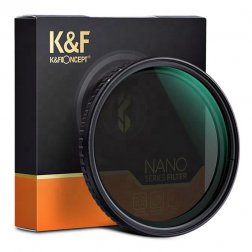      Filtr szary regulowany K&F Concept Nano X (ND8-ND128) 43mm