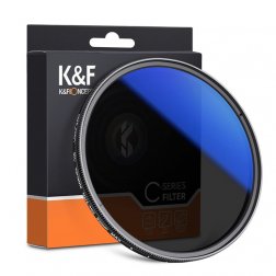     Filtr szary regulowany K&F Concept (ND2-ND400) Blue 58mm