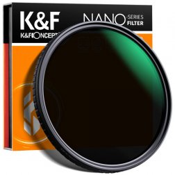      Filtr szary regulowany K&F Concept Variable (ND32-ND512 / 5-9stop) Nano 49mm