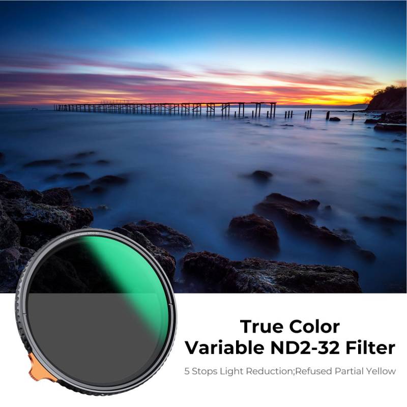        Filtr szary regulowany K&F Concept True Color Nano X (1-5stop) 82mm