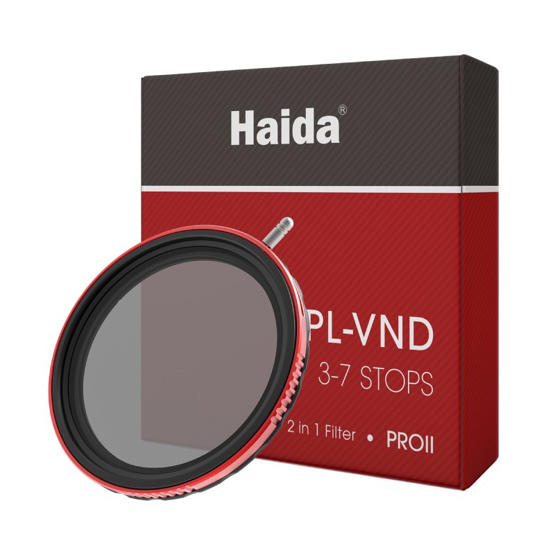           Filtr szary regulowany z polaryzacją Haida PROII VND - CPL (3-7stop) 67mm