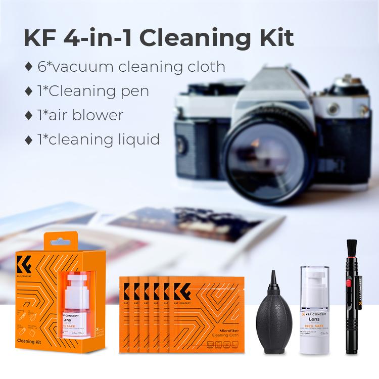          Fotograficzny zestaw do czyszczenia obiektywu, optyki i filtrów (4w1) K&F Concept